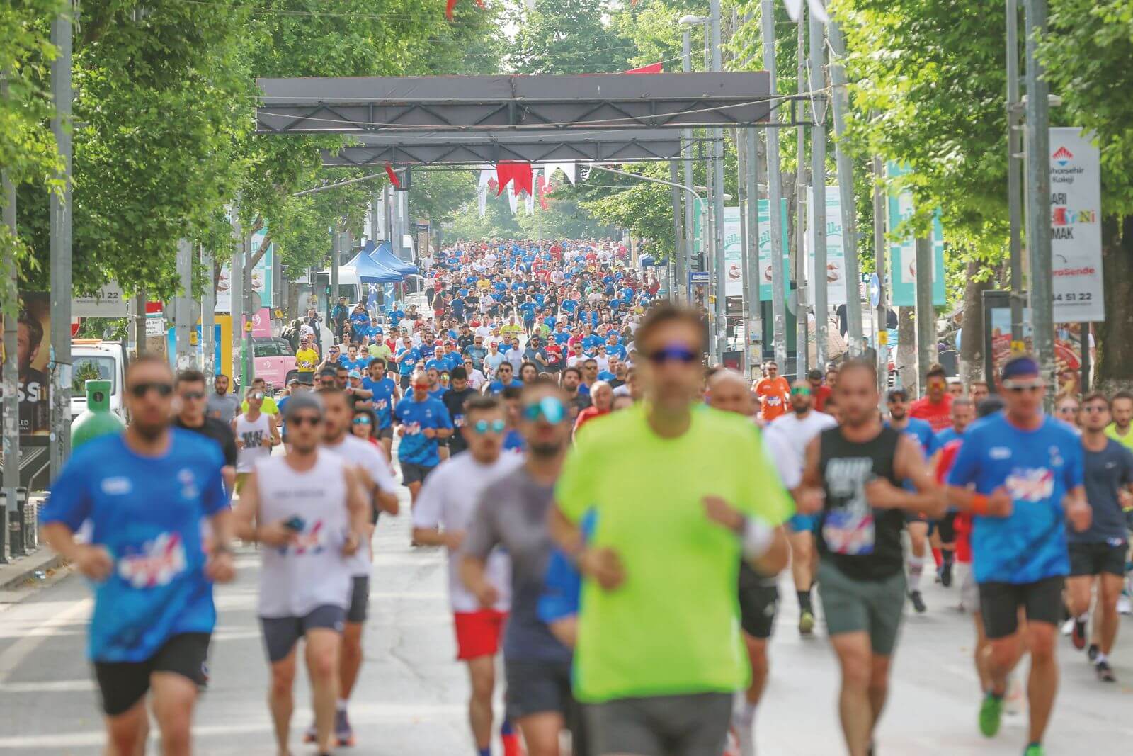 Maraton için de koşan vardı, adalet için de